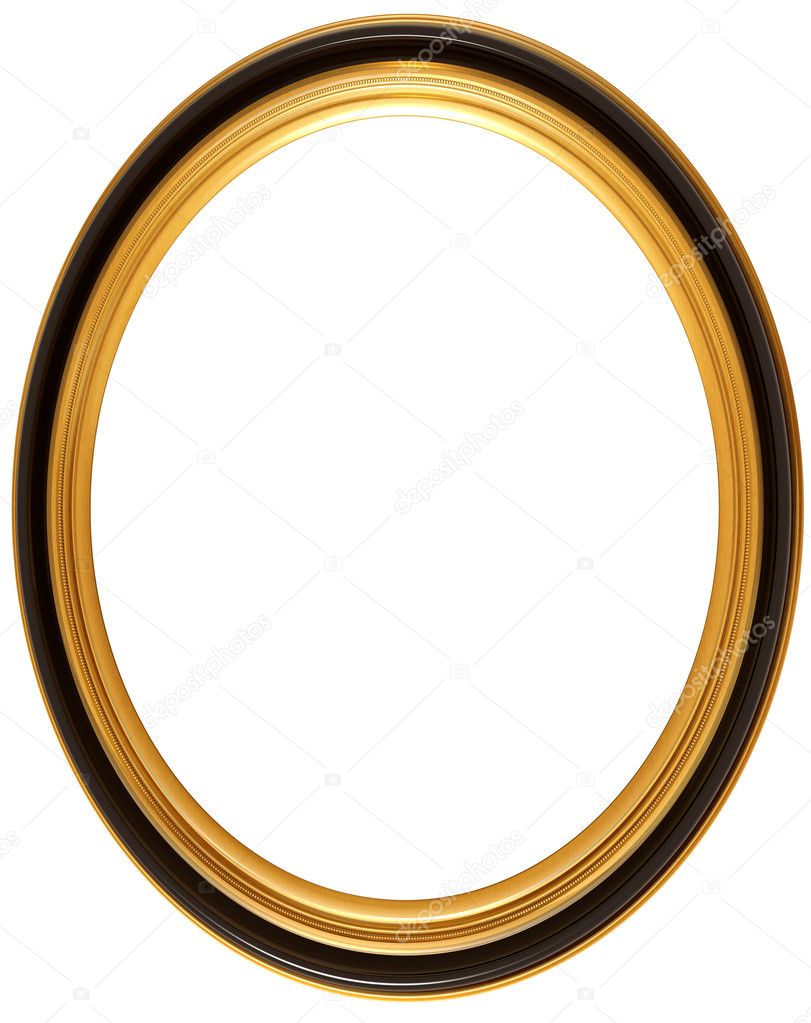 Oval antique picture frame