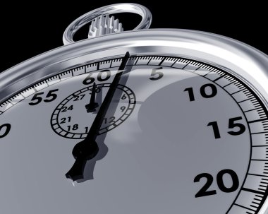 Close up of a stopwatch clipart