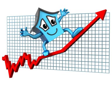 House prices up clipart