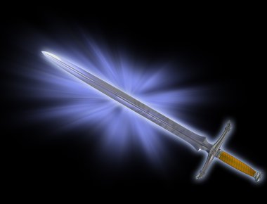 Magic battle sword clipart