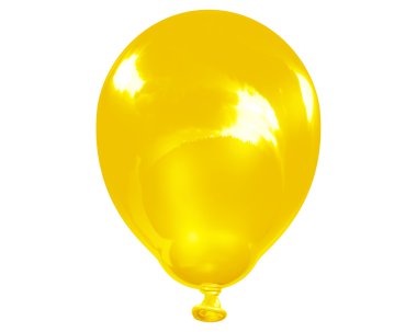 Tek yansıtıcı sarı balon