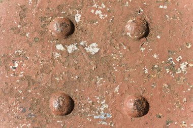 Rusty iron and rivet texture clipart