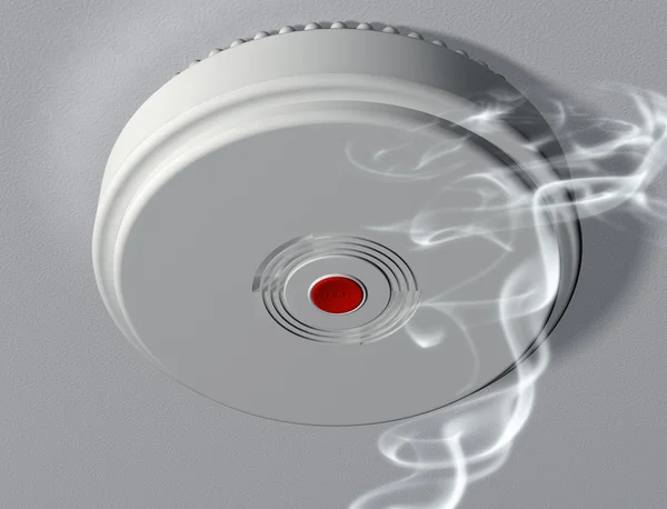 Activating a smoke alarm — Stock Photo, Image