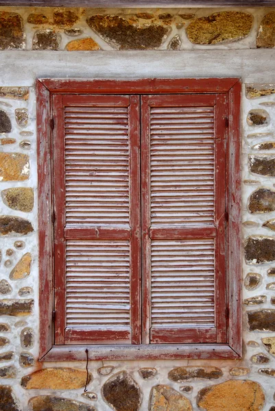 stock image Shuttered window