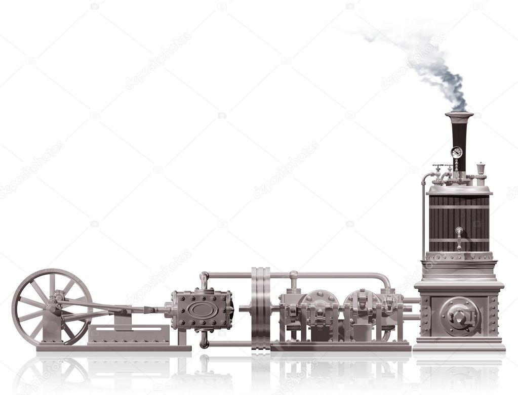 Steam plant motif