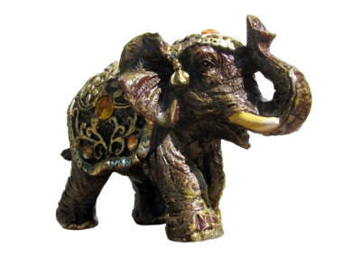 Statuette Of Elephant clipart