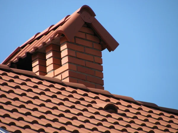 Tiled telhado — Fotografia de Stock