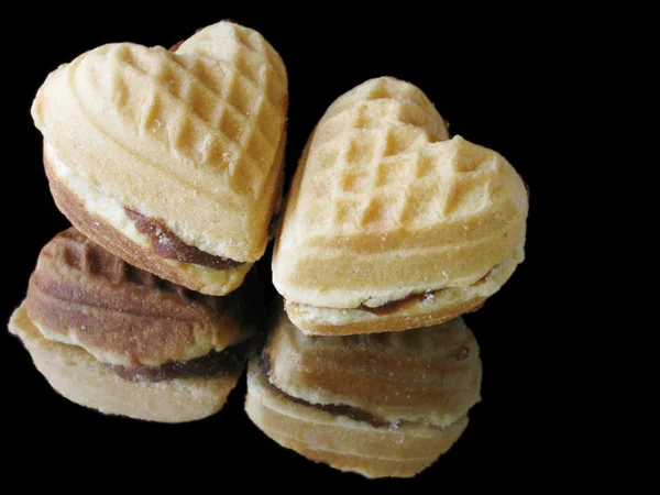Heart like biscuits — Stock Photo, Image