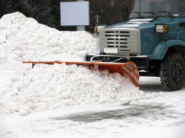 Snow-removal machine clipart