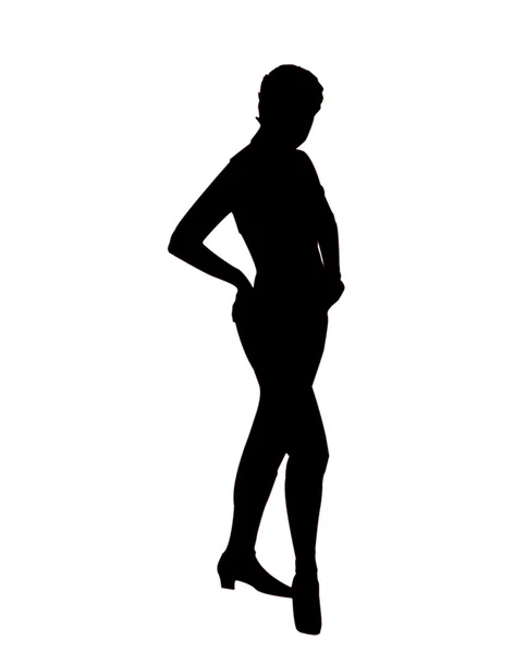 stock image Silhouette of a woman