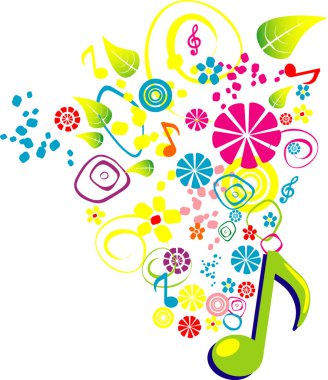 Music playing clipart