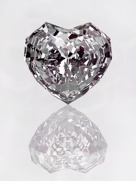 Corazón de diamante — Foto de Stock