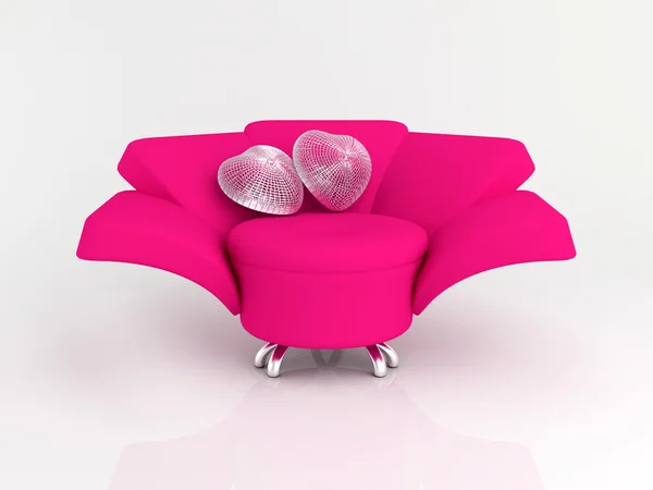 Pink armchair — Stock Photo, Image