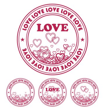 Emblem by day of Valentine 1 clipart