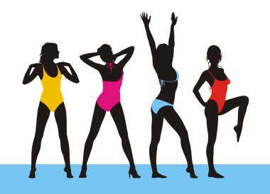 New bathing suits 2 clipart