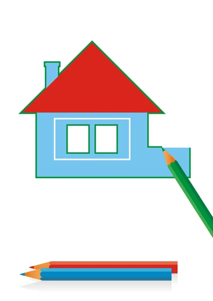 Desenho da casa 5 — Vetor de Stock