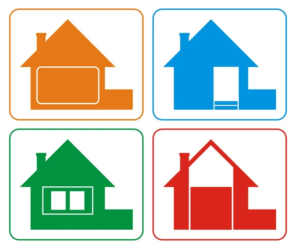 Logotipo da casa (cores) 2 —  Vetores de Stock