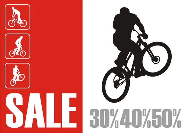 Försäljning av cyklar 2 — Stock vektor