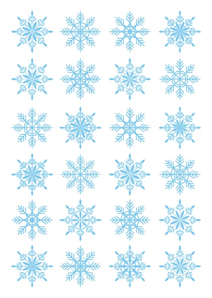 Copos de nieve 1 — Archivo Imágenes Vectoriales