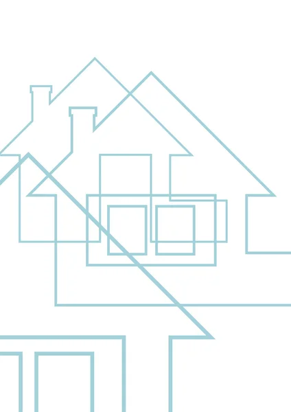 Das Landhaus Zeichnung 1 — Stockfoto