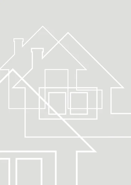 Das Landhaus Zeichnung 2 — Stockfoto