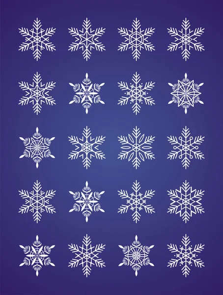 Christmas snowflakes 2 — Stock Vector
