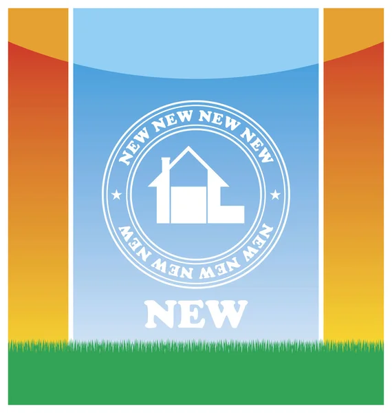 Emblem des neuen Hauses 1 — Stockvektor