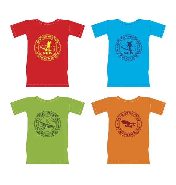 T-Shirts für Extremsport 3 — Stockvektor