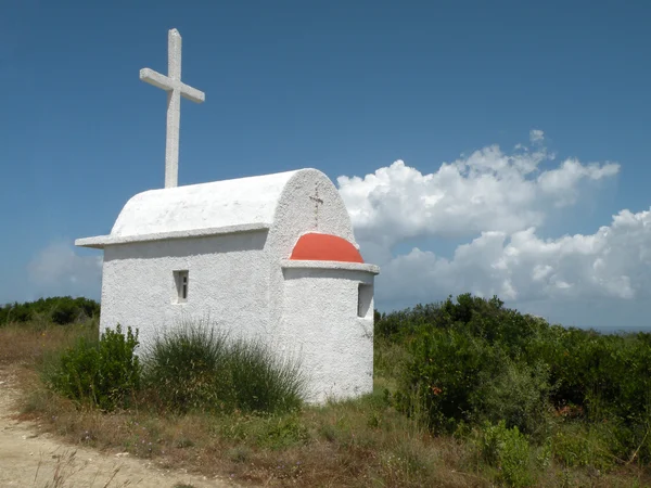 Witte kapel Stockafbeelding