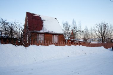 Kış aylarında kır evi