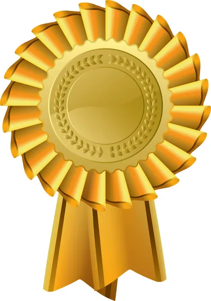 Βραβείο rosette χρυσό — Διανυσματικό Αρχείο