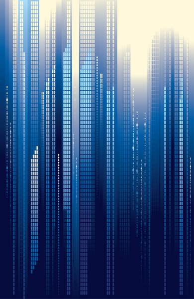 Абстрактный городской пейзаж - сити-менеджер
