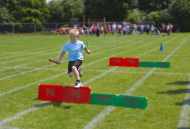 Boy running clipart