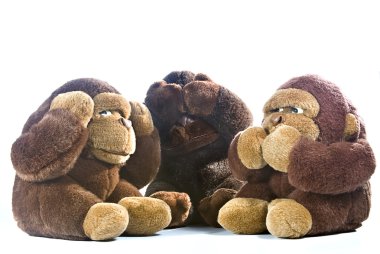 Three monkeys clipart