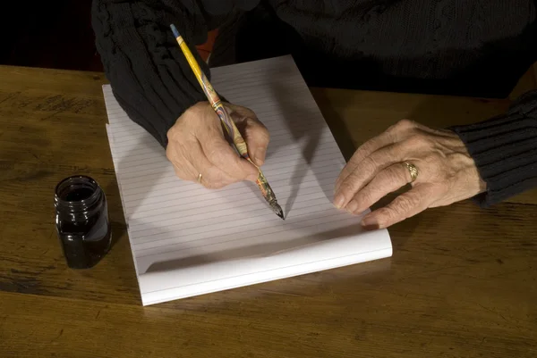 Writing with ink — Stock Photo, Image