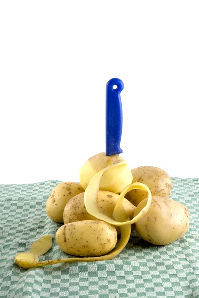 Batatas para descascar — Fotografia de Stock