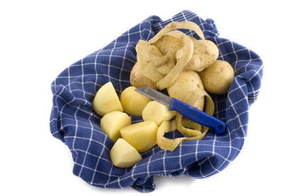 Loupání brambor — Stock fotografie