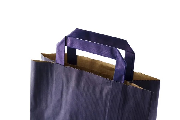Detalhe azul saco de papel — Fotografia de Stock