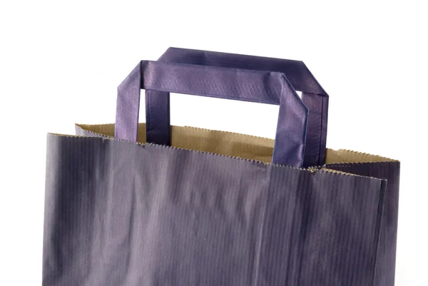 Detail of blue shopping bag — Stock Photo, Image