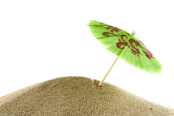Сонячний зелений parasol — стокове фото