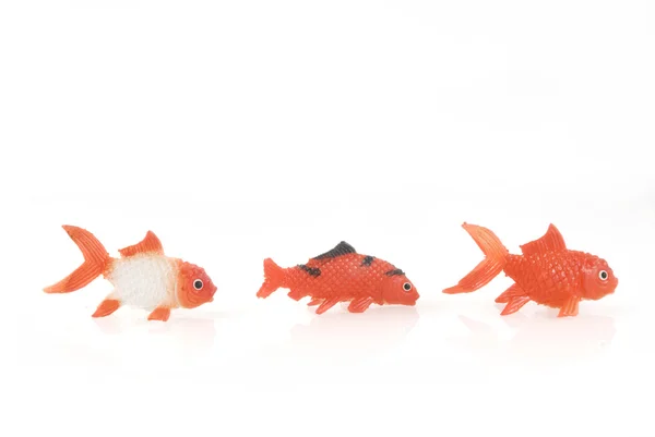 Three goldfishes — ストック写真