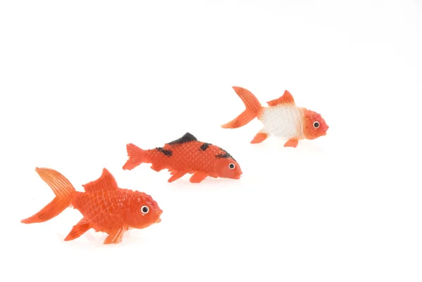 Üç goldfishes — Stok fotoğraf