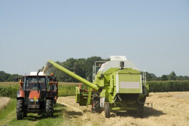 Mechanical harvest clipart