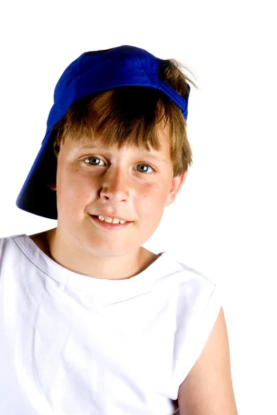 Хлопчик з шапочкою — стокове фото