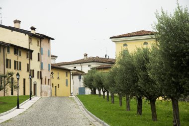 Traditional Italian village clipart
