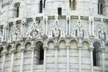 Pisa - detail baptistery outdoor clipart