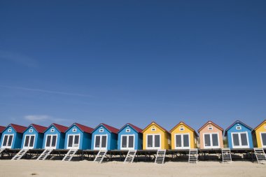 Beach houses clipart