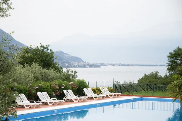 stock image Luxury swimming-pool