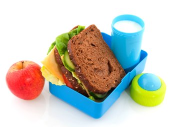 Healthy lunch box clipart