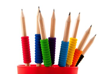 renkli kavrama ile kalemler